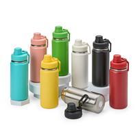 Garrafa Térmica Inox 550ml Personalizada com Pintura Eletrostática e Alça Retangular – Squeeze Corporativo Premium