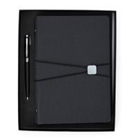 Kit Executivo Personalizado com Caderno Fichário A5 e Caneta Metálica – Brinde Corporativo Premium com Porta Cartões