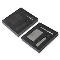 Kit Executivo Sustentável Personalizado com Porta Cartão, Caneta e Chaveiro – Brinde Corporativo Ecológico