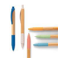 Caneta Esferográfica Personalizada Corporativa em Bambu com Clipe