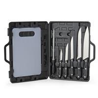 Kit Churrasco Profissional Personalizado com 7 Peças em Inox e Maleta – Brinde Corporativo Premium para Empresas