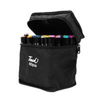 Kit Canetinhas Marcadoras 60 Cores Personalizado com Bolsa – Brinde Corporativo Criativo Premium