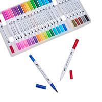 Kit 24 Canetinhas Coloridas Personalizadas com Estojo - Brinde Corporativo Criativo Econômico