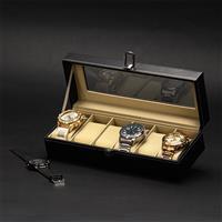 Porta-Relógios para 6 Relógios com Visor de Vidro – Brinde Corporativo Premium