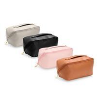 Nécessaire Personalizada em PU Impermeável com Abertura 180° Estilo Concha – Brinde Corporativo Premium