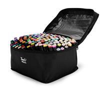 Kit Canetinhas Marcadoras 168 Cores Profissional Personalizado com Bolsa – Brinde Corporativo Criativo Premium