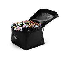 Kit Canetinhas Marcadoras Profissional 120 Cores Personalizado com Bolsa – Brinde Corporativo Criativo Premium