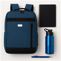 Kit Onboarding e Boas-vindas com Mochila, Squeeze, Caderno e Caneta