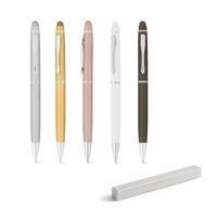 Caneta Personalizada em Alumínio com Ponteira Touch e Estojo Brinde Corporativo Premium