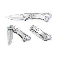 Canivete Personalizado em Aço Inox com Clipe e Trava de Segurança – Brinde Corporativo Premium