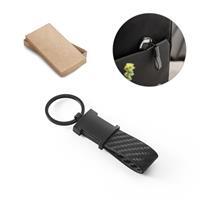 DARTH. Chaveiro em c. sintético com textura em fibra de carbono e metal - 95086