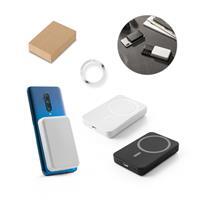 Bateria Portátil Magnética Compacta Sustentável 5.000 mAh com Carregamento Wireless 15W