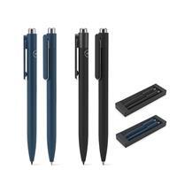 Kit Canetas Personalizadas Sustentáveis em Alumínio Reciclado – Esferográfica + Caneta Sem Tinta para Empresas