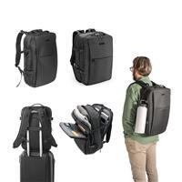 DALLAS PLATE. Mochila de viagem em poliéster reciclado 600D de alta densidade, com bolso para notebook 17