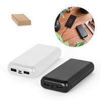 Bateria Portátil Personalizada em ABS 100% Reciclado - Brinde Corporativo Tecnológico e Sustentável