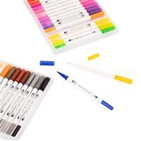 Kit 36 Canetinhas Coloridas Personalizadas com Estojo - Brinde Corporativo Criativo e Versátil para Empresas