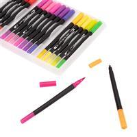 Kit 24 Canetinhas Coloridas Personalizadas com Estojo - Brinde Corporativo Criativo Econômico para Empresas e Eventos