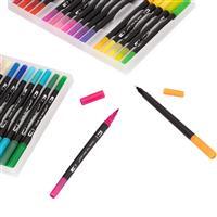 KIT CANETINHAS PONTA DUPLA 120 CORES - 08332B-120