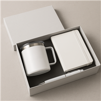 Kit Onboarding e Boas-vindas com Caneta Touch, Caderno de Bolso e Caneca Térmica