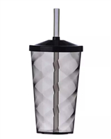 Copo Twist 550ml com Tampa e Canudo