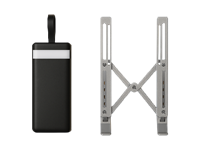 Kit com Power Bank e Suporte para Notebook