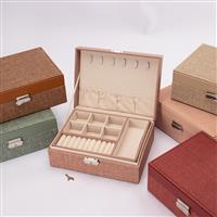 Porta-Joias Personalizado em Poliuretano com Chave – Estojo Organizador de Joias Brinde Corporativo Premium