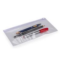 Estojo Plástico Transparente Zip Zap Personalizado – Estojo Promocional com Fechamento Deslizante