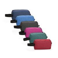 Nécessaire Personalizada em Poliéster PVC Mescla com Alça Lateral – Brinde Corporativo Impermeável