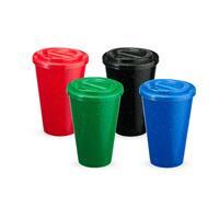 Copo Personalizado 450ml em Fibra de Madeira com Tampa – Copo Ecológico Corporativo