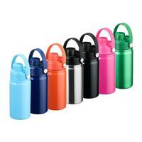 Garrafa Térmica Inox 400ml Personalizada a Vácuo com Protetor de Bocal e Alça – Squeeze Corporativo Premium