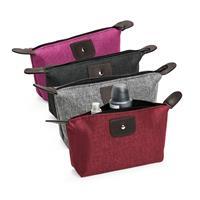 Nécessaire Personalizada em Poliéster PVC Mescla com Detalhes em Metal – Brinde Corporativo Moderno