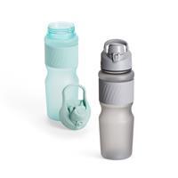 Garrafa Personalizada 750ml Fosca com Luva Emborrachada e Bocal Protegido – Squeeze Promocional para Empresas