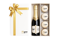 Kit Gourmet com Espumante e Macaron