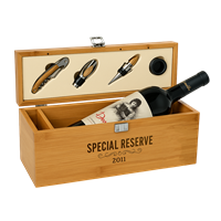 Kit Vinho Doncella com Conjunto Sommelier em Bambu