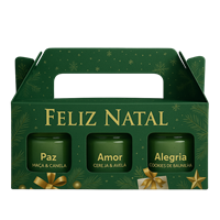 Kit Natalino 3 Velas Aromáticas