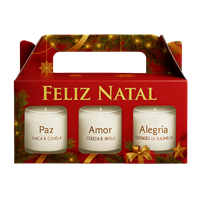 Kit Natalino 3 Velas Aromáticas
