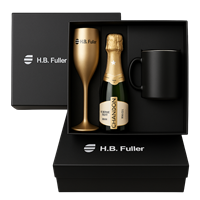 Kit Chandon com Taça e Caneca Mágica Personalizada