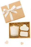 Kit vela aromatica com sabonete artesanal