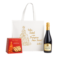 Kit Natal Espumante e Panetone
