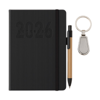 Kit Onboarding com Agenda, Caneta e Chaveiro