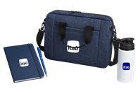 Kit Onboarding com Mala de Notebook, Squeeze, Caderno e Caneta