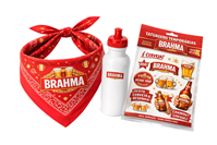 Kit Carnaval Personalizado com Squeeze, Bandana e Tatuagem Temporária