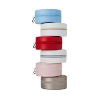 Porta-Joias com Zíper em Couro Sintético - Organizador de Joias para Viagem