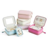 Porta-Joias Personalizado em Couro Sintético com Interior Aveludado - Organizador de Joias