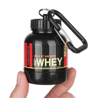 Chaveiro Porta Whey 50g Personalizado - Brinde Fitness para Academias, Eventos Esportivos e Saúde Corporativa