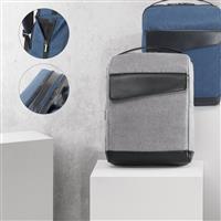 Mochila Executiva Motion Personalizada em 600D e Couro Sintético para Notebook 15.6” – Brinde Corporativo Premium