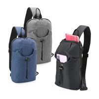 Mochila de Ombro Personalizada 5L em Nylon Impermeável - Mochila Sling Corporativa para Brinde Promocional