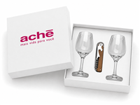Kit Vinho Premium com 2 Taças para Clientes e Diretoria