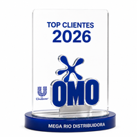 Troféu em acrílico retangular