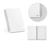 Caderno A5 em PP com tratamento antibacteriano com folhas pautadas - 93474
